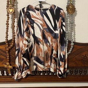 Entro Multicolor Abstract Blouse